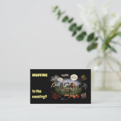 Umzug ins Land (anpassbar) Visitenkarte (Stehend Vorderseite)