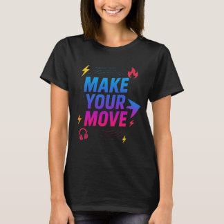 "Umzug machen - Motivierend strahlende Typografie T-Shirt
