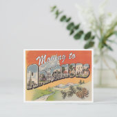 Umzug nach Arkansas Vintage Adressenänderung Postkarte (Stehend Vorderseite)