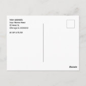 Umzug nach Chicago Vintager Adressenwechsel Postkarte (Rückseite)