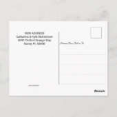 Umzug nach Florida | Änderung der Anschrift Postkarte (Rückseite)