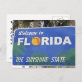 Umzug nach Florida Begrüßungszeichen Änderung der Ankündigungspostkarte (Vorne/Hinten)