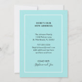 Umzug nach Florida Staat Karte Gold Herz Neue Zuha (Rückseite)