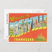 Umzug nach Nashville Tenn Vintage Adressänderung Ankündigungspostkarte (Vorne/Hinten)