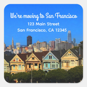 Umzug nach San Francisco Anstrich Ladys #1 Sticker
