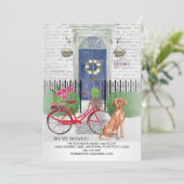 Umzug Vizsla Hund Tor Adresse Ankündigung (Stehend Vorderseite)