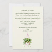 Umzug von Zuhause zu neuer Adressanzeige Ankündigung (Rückseite)