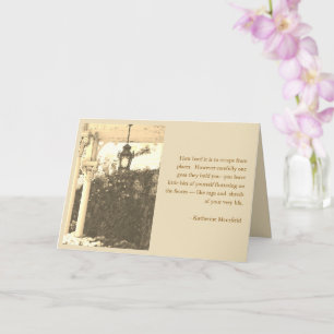 UMZUG + ZITAT ÜBER DAS VERLASSEN KARTE