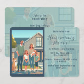 Umzug zu New Zuhause Foto Housewärming Einladung (Vorne/Hinten)