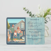 Umzug zu New Zuhause Foto Housewärming Einladung (Stehend Vorderseite)