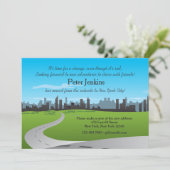 Umzug zur Ankündigung über den Umzug der Stadt (Stehend Vorderseite)