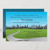 Umzug zur Ankündigung über den Umzug der Stadt (Vorne/Hinten)