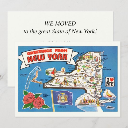 Umzugsankündigung New York (Vorne/Hinten)