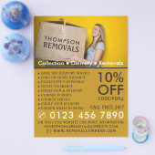 Umzugsbox, Umzugsfirmenwerbung Flyer (Einzeln)