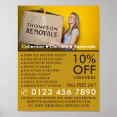 Umzugsbox, Umzugsfirmenwerbung Poster (Vorne)