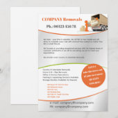 Umzugsdienst Flyer Vorlage (Vorne/Hinten)