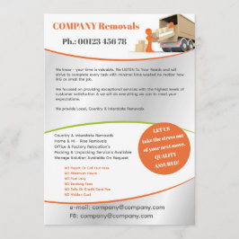 Umzugsdienst Flyer Vorlage