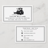 Umzugsdienste für Schwarzweiß und Weiß Visitenkarte (Vorne/Hinten)