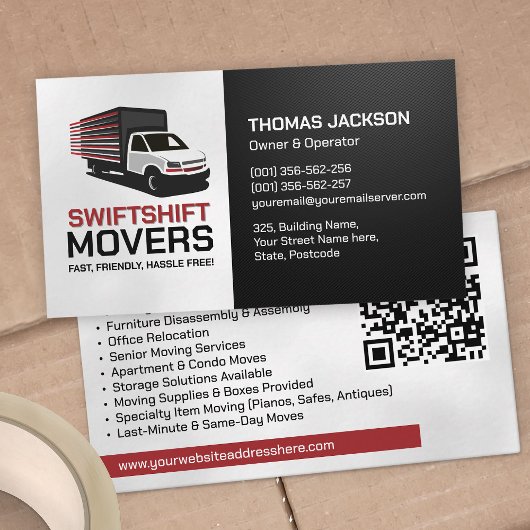 Umzugsdienste - Umzug Visitenkarte