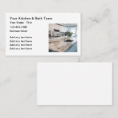 Umzugsdienstleistungen für Küche und Bad Visitenkarte (Vorne/Hinten)