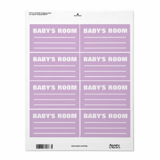 Umzugsetiketten - Babyzimmer