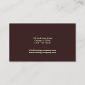 Umzugsgesellschaft Visitenkarte (Rückseite)