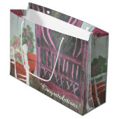 Umzugsglückwünsche Große Geschenktüte (Vorderseite Schrägansicht)