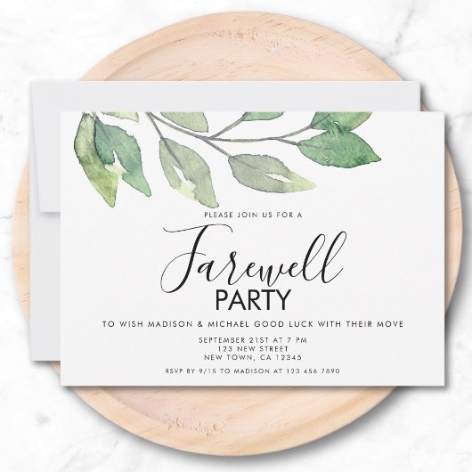 Umzugshaus Abarewell-Party Einladung