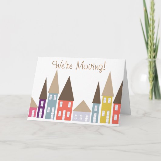 Umzugshaus Ankündigung (Vorderseite)