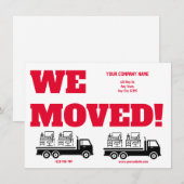 Umzugsmeldung Geschäftsverlegung Ankündigung (Vorne/Hinten)