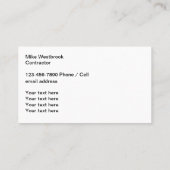 Umzugsservice für Küche und Bad Visitenkarte (Rückseite)