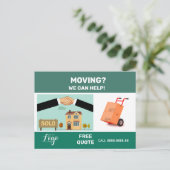 Umzugsunternehmen Postkarte (Stehend Vorderseite)