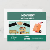 Umzugsunternehmen Postkarte (Vorne/Hinten)