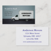 Umzugsunternehmen Visitenkarte (Vorne/Hinten)