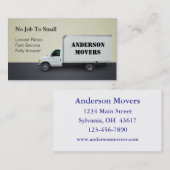 Umzugsunternehmen Visitenkarte (Vorne/Hinten)
