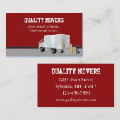 Umzugsunternehmen, Visitenkarte (Vorne/Hinten)