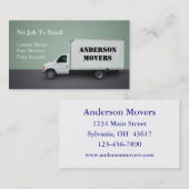 Umzugsunternehmen Visitenkarte (Vorne/Hinten)