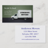 Umzugsunternehmen Visitenkarte (Vorne/Hinten)
