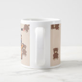 Un-Bear-ably Cool | Cute Bear Coffee Mug Jumbo-Tasse (Rückseite)