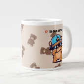 Un-Bear-ably Cool | Cute Bear Coffee Mug Jumbo-Tasse (Vorderseite Rechts)
