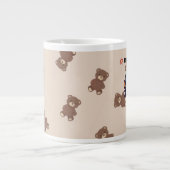 Un-Bear-ably Cool | Cute Bear Coffee Mug Jumbo-Tasse (Vorderseite)