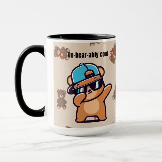 Un-Bear-ably Cool | Cute Bear Coffee Mug Tasse (Links)