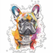 Un bulldog francés lleno de estilo aufkleber (Vorderseite)
