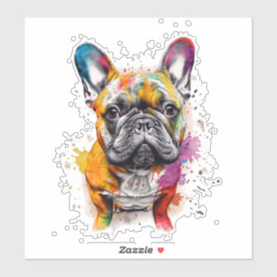 Un bulldog francés lleno de estilo aufkleber