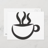 Un Café? Postkarte (Vorne/Hinten)