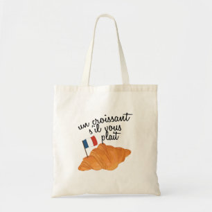 Un Croissant S'il Vous Plait - French Food Tragetasche