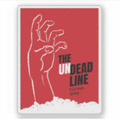 Un Deadline - Vintages Horror-Filmplakat Aufkleber (Vorderseite)