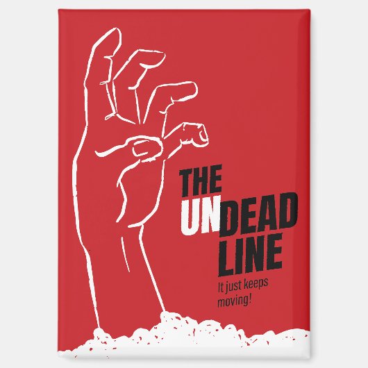Un Deadline - Vintages Horror Filmplakat Magnet (Vorderseite)