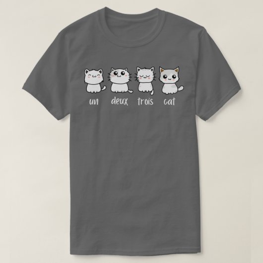 Un Deux Trois Cat Essential TShirt (Design vorne)