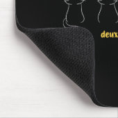 Un Deux Trois Cat Funny Cat Lovers Mousepad (Ecke)